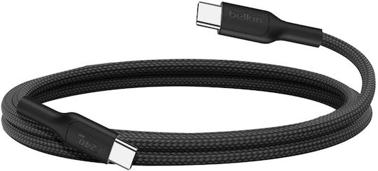 Belkin Braided USB 2.0 Cable USB-C male - USB-C 240W Μαύρο 1m CAB025HQ1MBK - Image 4