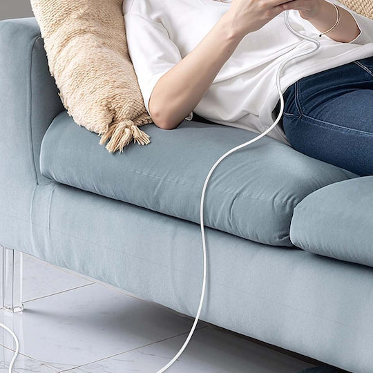 Belkin Braided USB 2.0 Cable USB-C male - USB-C 240W Λευκό 2m CAB025HQ2MWH - Image 6