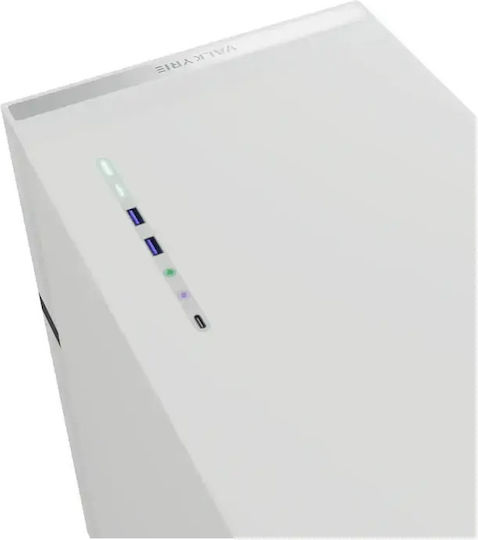 Valkyrie VK02 Lite Midi Tower Κουτί Υπολογιστή με Πλαϊνό Παράθυρο Λευκό - Image 6