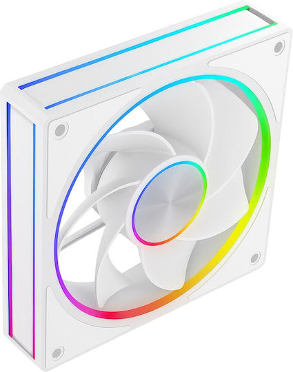 Modecom Volcano Loop Reverse Case Fan με ARGB Φωτισμό Λευκό - Image 3