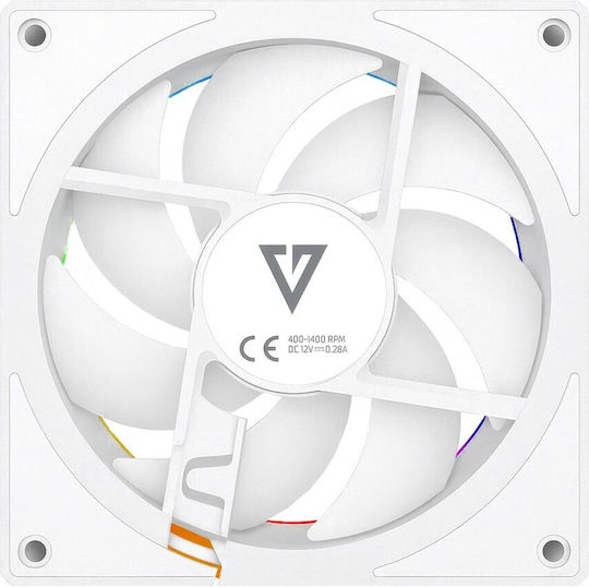 Modecom Volcano Loop Reverse Case Fan με ARGB Φωτισμό Λευκό - Image 5