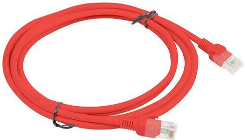 Lanberg U/UTP Cat.6 Καλώδιο Δικτύου Ethernet 2m Κόκκινο 10τμχ PCU6-20CC-0200-R - Image 2
