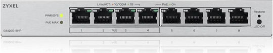 Zyxel GS1200-8HP v3 Managed L2 PoE Switch με 8 Θύρες Gigabit (1Gbps) Ethernet - Image 3