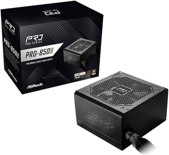 ASRock Pro-850B 850W Μαύρο Τροφοδοτικό Υπολογιστή Full Wired 80 Plus Bronze - Image 3