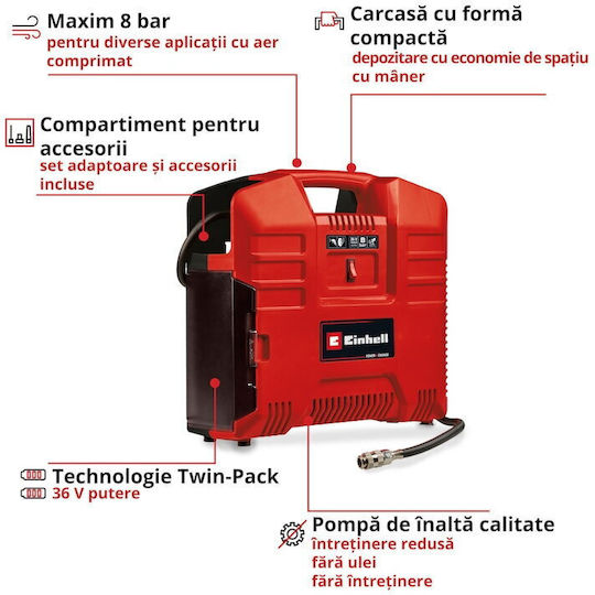 Einhell Τρόμπα Αυτοκινήτου με Καλώδιο Αναπτήρα 36V (Χωρίς Μπαταρία) 4020440 - Image 3