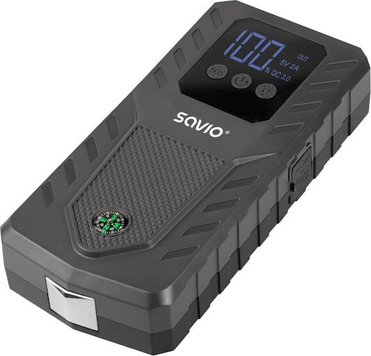 Savio JS-01 Φορητός Εκκινητής Μπαταρίας Αυτοκινήτου 500A με Power Bank / USB / Φακό 12/24V - Image 3