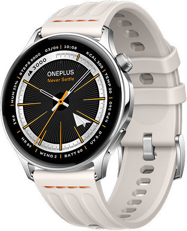 OnePlus Watch Lite Stainless Steel 45mm Αδιάβροχο με Παλμογράφο (Ασημί) - Image 2