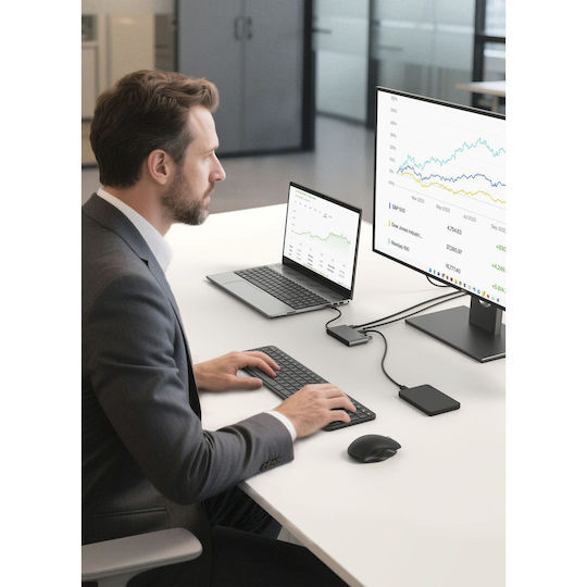 Belkin Connect USB-C Docking Station με HDMI 4K PD Γκρι - Image 3