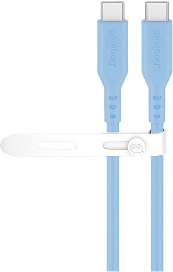 Goobay USB 2.0 Cable USB-C male - USB-C 60W Μπλε 1.5m 77741 - Image 2