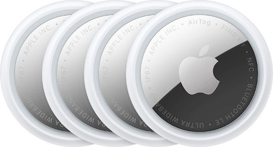 Apple AirTag 2nd Gen Apple Find My Tracker Λευκό 4τμχ