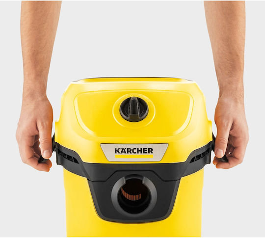 Karcher WD 3 Σκούπα Υγρών / Στερεών 1000W με Πλαστικό Κάδο 17lt - Image 2
