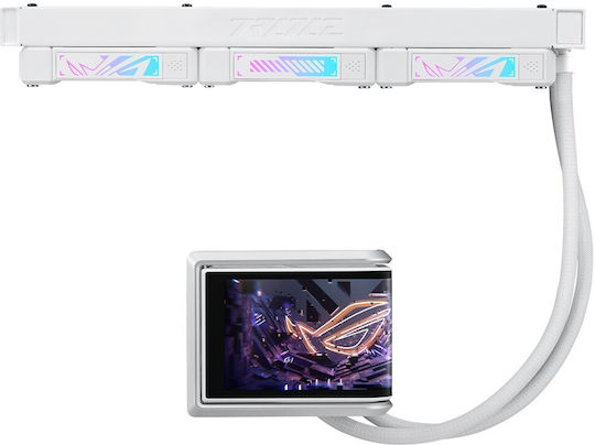 Asus ROG Ryuo IV 360 ARGB Υδρόψυξη Επεξεργαστή Τριπλού Ανεμιστήρα 120mm για Socket AM4/AM5/1700/1200/115x Λευκή - Image 2