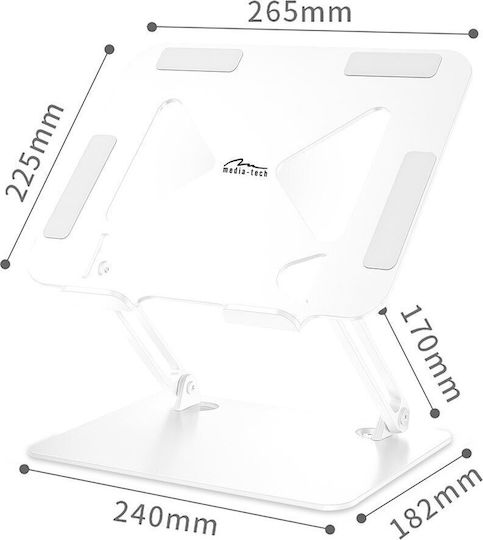 Med Βάση Στήριξης για Laptop έως 17" Λευκό MT2661W - Image 2