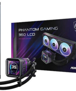 Alternative view of ASRock Phantom Gaming 360 LCD Υδρόψυξη Επεξεργαστή Τριπλού Ανεμιστήρα 120mm για Socket AM4/AM5/1700 με ARGB Φωτισμό