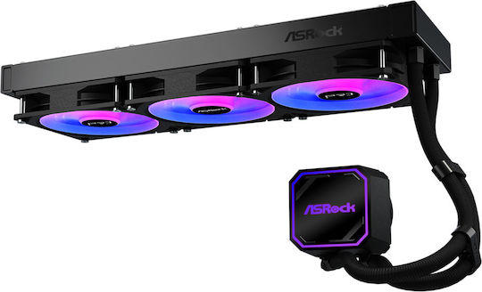 ASRock Pro 360 ARGB Υδρόψυξη Επεξεργαστή Τριπλού Ανεμιστήρα 120mm για Socket AM4/AM5/1700 - Image 3