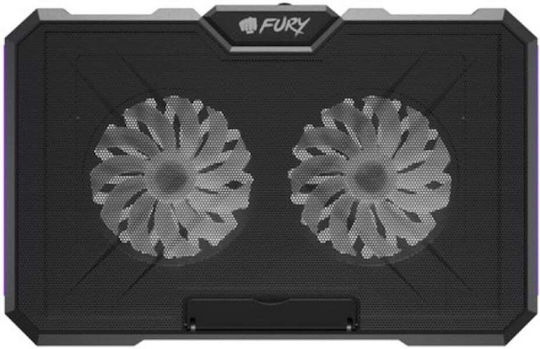 Fury Gunbai G3 Cooling Pad για Laptop έως 17.3" με 2 Ανεμιστήρες και Φωτισμό - Image 2