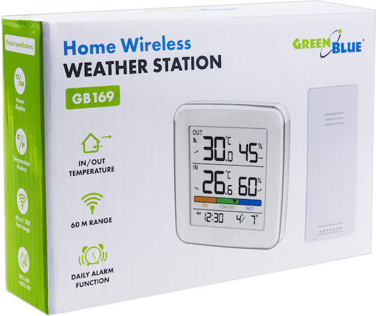 Green Blue GB169 Ασύρματος Μετεωρολογικός Σταθμός Ψηφιακός Επιτραπέζιος - Image 5