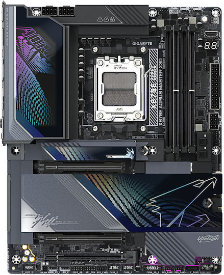 Gigabyte X870E Aorus Master X3D Wi-Fi Motherboard ATX με AMD AM5 Socket - Image 4