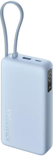 Xiaomi Power Bank 20000mAh 67W με Θύρα USB-A και Θύρα USB-C Ice Blue - Image 2