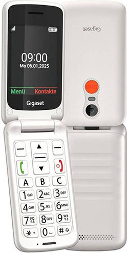 Gigaset GL595 Single SIM Κινητό με Μεγάλα Κουμπιά Λευκό