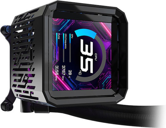 ASRock Phantom Gaming 360 LCD Υδρόψυξη Επεξεργαστή Τριπλού Ανεμιστήρα 120mm για Socket AM4/AM5/1700 με ARGB Φωτισμό - Image 9