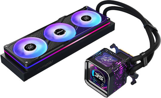 ASRock Phantom Gaming 360 LCD Υδρόψυξη Επεξεργαστή Τριπλού Ανεμιστήρα 120mm για Socket AM4/AM5/1700 με ARGB Φωτισμό - Image 11
