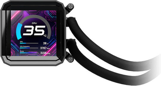 ASRock Phantom Gaming 360 LCD Υδρόψυξη Επεξεργαστή Τριπλού Ανεμιστήρα 120mm για Socket AM4/AM5/1700 με ARGB Φωτισμό - Image 10