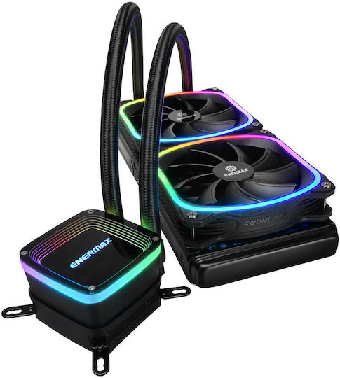 Enermax Aquafusion II 240 ARGB Υδρόψυξη Επεξεργαστή Διπλού Ανεμιστήρα 120mm για Socket AM4/AM5/1700 - Image 4