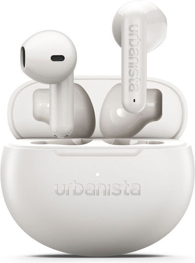 Urbanista Austin 2 Earbud Bluetooth Handsfree Ακουστικά με Αντοχή στον Ιδρώτα και Θήκη Φόρτισης Cloud White