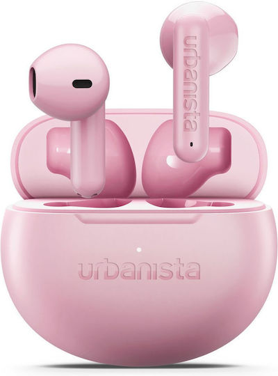 Urbanista Austin 2 Earbud Bluetooth Handsfree Ακουστικά με Αντοχή στον Ιδρώτα και Θήκη Φόρτισης Blossom Pink