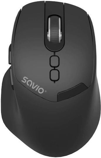 Savio MB-06 Ασύρματο Εργονομικό Bluetooth Ποντίκι Μαύρο