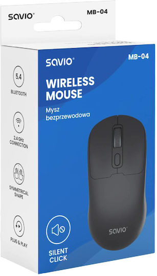 Savio MB-04 Ασύρματο Bluetooth Ποντίκι Μαύρο - Image 6