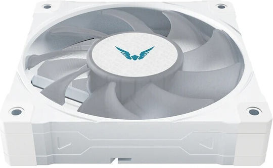 Valkyrie B12 Case Fan 120mm με ARGB Φωτισμό και Σύνδεση 4-Pin PWM Λευκό - Image 2