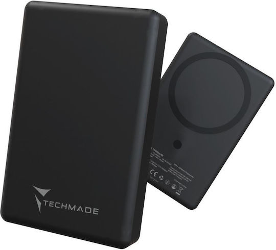 Techmade Power Bank 10000mAh 22.5W με 2 Θύρες USB-A Μαύρο - Image 2