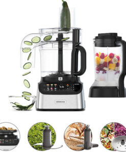 Kenwood FDM73.480SS Πολυμίξερ 1000W με Κάδο 3lt και Κανάτα Μπλέντερ Μαύρο