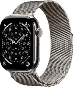 Apple Watch Series 11 Cellular Titanium 42mm Αδιάβροχο με eSIM και Παλμογράφο (Natural Titanium Case with Natural Milanese Loop)