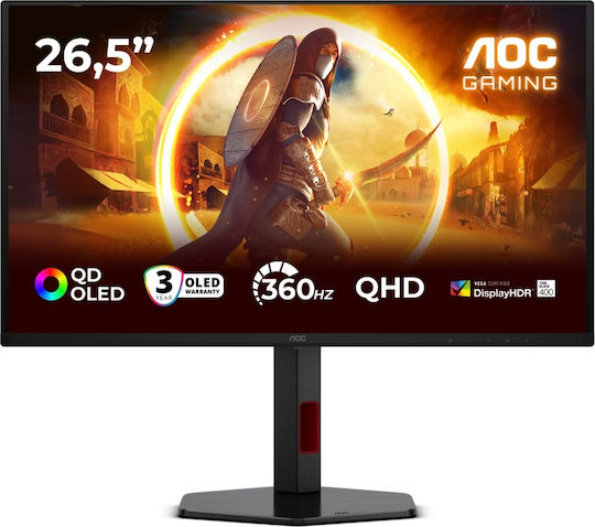 AOC Q27G4SDR OLED HDR Gaming Monitor 26.5" QHD 2560x1440 360Hz με Χρόνο Απόκρισης 0.03ms GTG