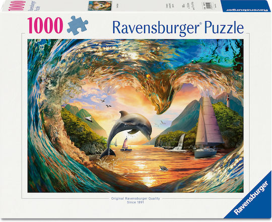 Dolphin's Heart Leap Puzzle 2D 1000pcs