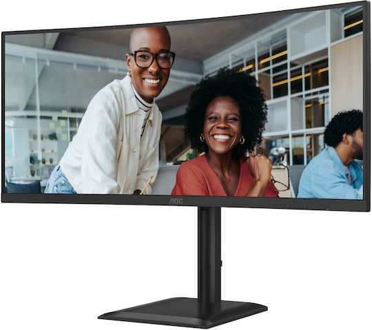 AOC CU34E4CV Ultrawide VA HDR Curved Monitor 34" QHD 3440x1440 με Χρόνο Απόκρισης 4ms GTG - Image 3
