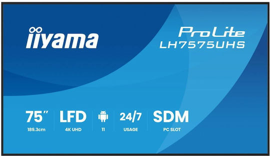 Iiyama LH7575UHS-B2AG Public Display 4K UHD 75" - Image 2