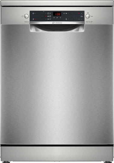 Bosch Ελεύθερο Πλυντήριο Πιάτων για 12 Σερβίτσια Π60xY85εκ. Inox Serie 2