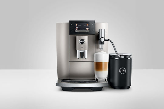 Jura E8 Αυτόματη Μηχανή Espresso 1450W Πίεσης 15bar με Μύλο Άλεσης Midnight Silver - Image 4