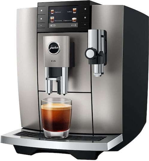 Jura E8 Αυτόματη Μηχανή Espresso 1450W Πίεσης 15bar με Μύλο Άλεσης Midnight Silver - Image 5