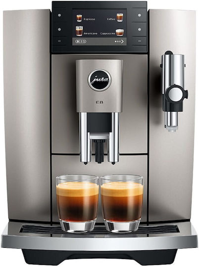 Jura E8 Αυτόματη Μηχανή Espresso 1450W Πίεσης 15bar με Μύλο Άλεσης Midnight Silver - Image 8