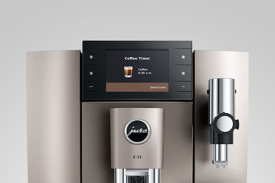 Jura E8 Αυτόματη Μηχανή Espresso 1450W Πίεσης 15bar με Μύλο Άλεσης Midnight Silver - Image 10