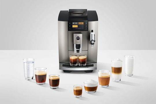 Jura E8 Αυτόματη Μηχανή Espresso 1450W Πίεσης 15bar με Μύλο Άλεσης Midnight Silver - Image 11