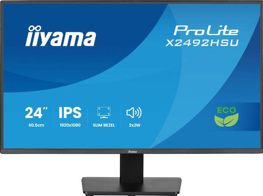 Iiyama ProLite X2492HSU-B1 IPS Monitor 24" FHD 1920x1080 με Χρόνο Απόκρισης 3ms GTG - Image 2