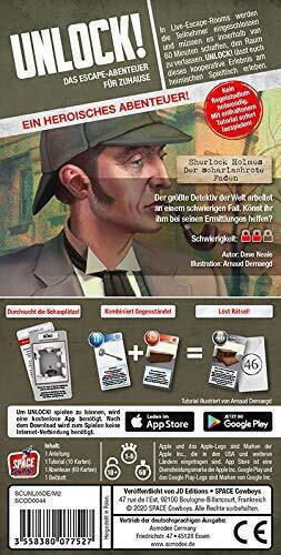 Επιτραπέζιο Παιχνίδι Unlock! - Sherlock Holmes: Faden για 1-6 Παίκτες 10+ Ετών SCOD0044 (GER) Asmodee - Image 4