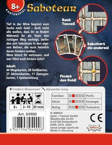 Επιτραπέζιο Παιχνίδι Saboteur για 3-10 Παίκτες 8+ Ετών 04900 (EN) Amigo - Image 2