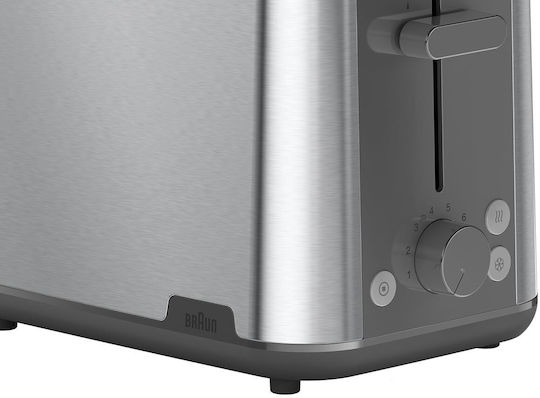 Braun Ht 1510 0X23010049 Φρυγανιέρα 2 Θέσεων 900W Γκρι - Image 3